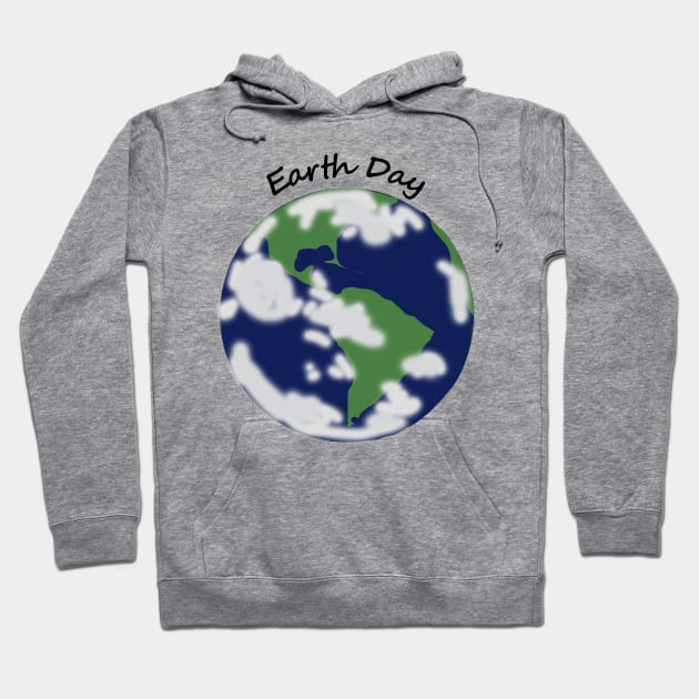 Planet Earth Day Hoodie by ellenhenryart